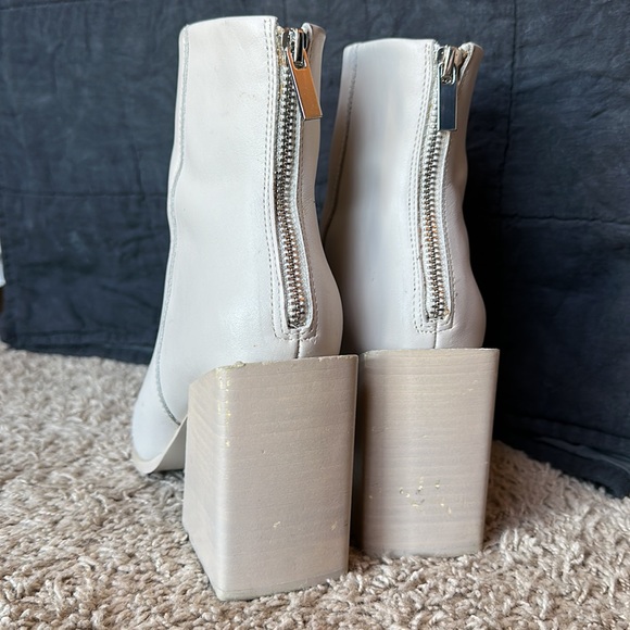 Cream and tan Steve Madden Ankle Booties - Picture 5 of 7